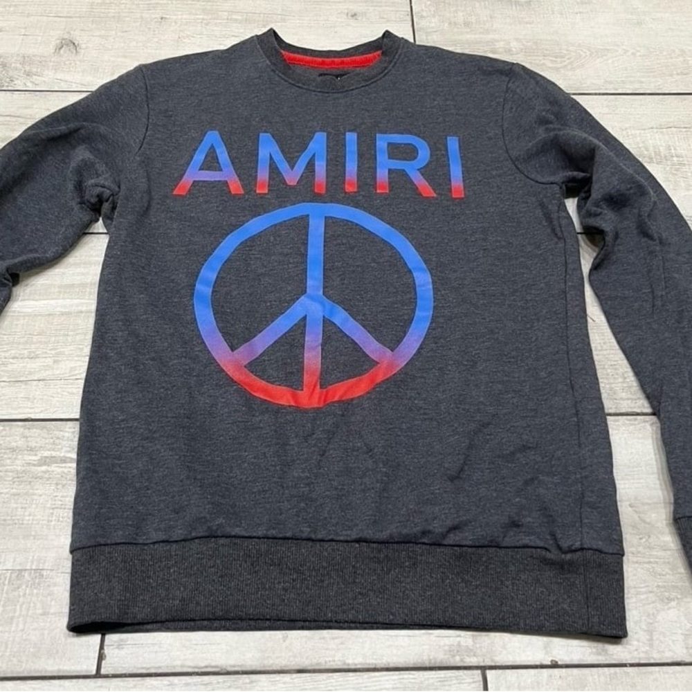 Amiri peace sign sweatshirt size m